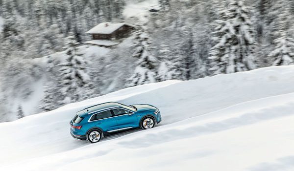 Der Audi e-tron im Skandinavischen Winter